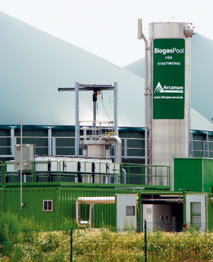 Pool für Bezug von aufbereitetem Biogas.