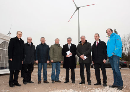 Windparkeinweihung mit Minister