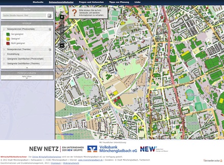 Mönchengladbach hat ein Solarpotenzialkataster samt Online-Rechner ins Netz gestellt.