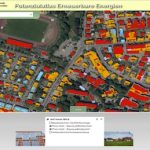 Der Potenzialatlas Erneuerbare Energien für Baden-Württemberg enthält auch ein landesweites Dachflächenkataster zur Ermittlung des Photovoltaikpotenzials auf Hausdächern.