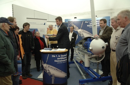 Messestand: Kleinwindkraft ist ein wichtiges Thema der New Energy Husum.