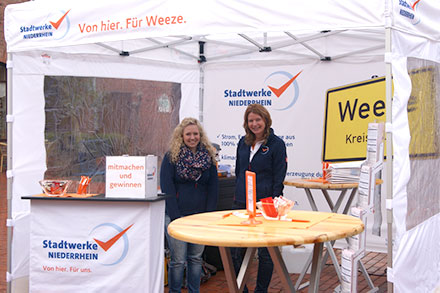 Unter der Marke Stadtwerke Niederrhein wollen die Stadtwerke Goch auch die Bürger in  Weeze mit Strom