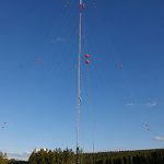 Ein Mast soll das Windenergiepotenzial auf dem Sauberg bei Pforzheim messen.