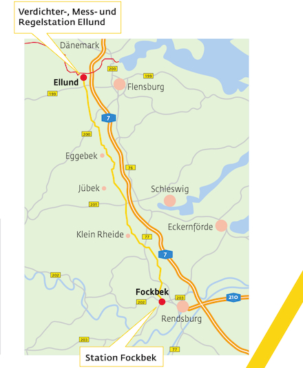 Das Unternehmen Gasunie Deutschland Transport Services darf die Leitung zwischen der Molchstation in Fockbek und der Verdichterstation Ellund bauen.