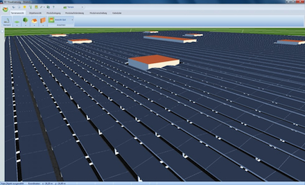 Die Software-Schmiede Valentine hat ein neues Simulationsprogramm für Aufdach- und Freiflächenanlagen mit einer Leistung von bis zu zwei Megawatt auf den Markt gebracht.