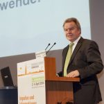 Baden-Württembergs Umweltminister Franz Untersteller betonte in seiner Rede die lokale Perspektive bei der Umsetzung der Energiewende.