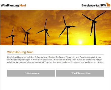 Neues Online Tool: Das Windplanungsnavi der EnergieAgentur.NRW.