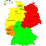 Ost-West-Gefälle Deutschland: Die Energiekostenquote ist in Sachsen wesentlich höher als beispielsweise in Hamburg oder Bayern.