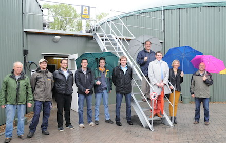 Offizielle Inbetriebnahme der Biogasanlage der Stadtwerke Gießen in Heuchelheim.