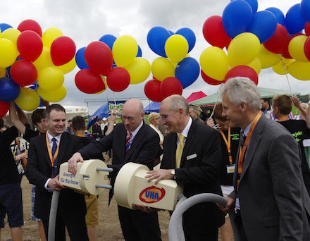 Der Windpark Barkow wird in Betrieb genommen.