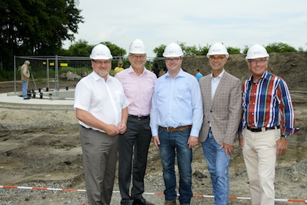 Baustellenbesichtigung: Windpark Venne entsteht in der Gemeinde Ostercappeln.