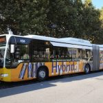 Stuttgarter Diesel-Hybrid-Gelenkbus: E-Antrieb ersetzt den Dieselmotor zu 40 Prozent.