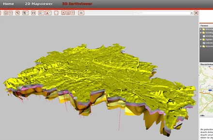 Mit dem 3-D-Landesmodell können Interessenten den Berliner Untergrund Schicht für Schicht betrachten.