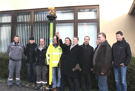 In Gladenbach im Stadtteil Erdhausen wurde ein neues Erdgasnetz offiziell in Betrieb genommen.