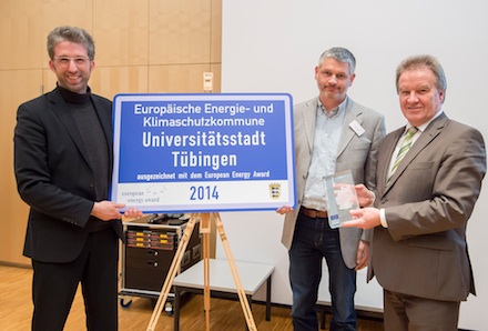 Die Stadt Tübingen wird mit dem European Energy Award ausgezeichnet.