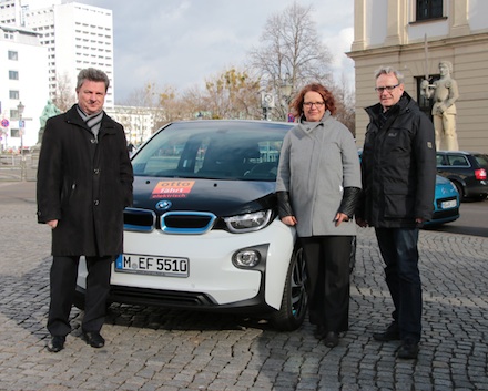 Die Magdeburger Stadtverwaltung testet im Projekt Shared E-Fleet die Elektromobilität.