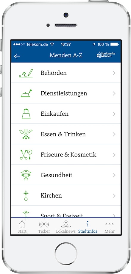 Die Smartphone-App stappy ist in einer erweiterten Version verfügbar.