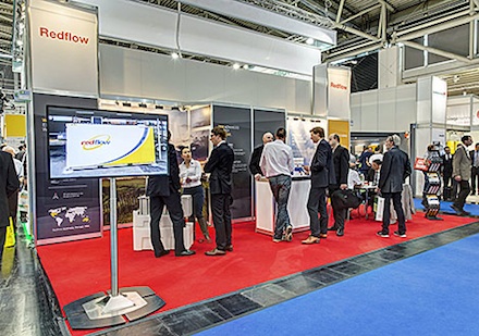 Das Unternehmen Redflow präsentierte sich auf der Intersolar Europe 2015 mit seiner Speicherlösung.