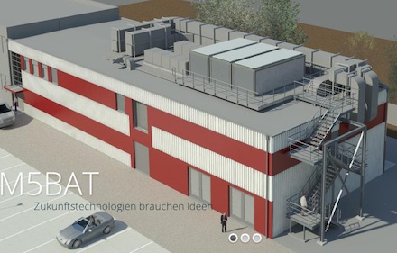 Der Batteriegroßspeicher M5BAT entsteht in einem ehemaligen Bürogebäude.