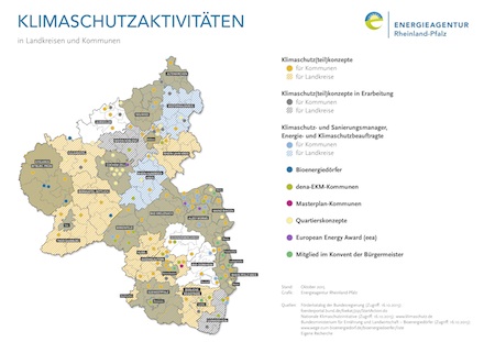 Klimaschutzmaßnahmen rheinland-pfälzischer Kommunen auf einen Blick.