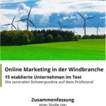 Wie gut Windenergie-Unternehmen im Online-Marketing aufgestellt sind