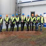 Spatenstich für das Blockheizkraftwerk auf dem Gelände der Karlsberg Brauerei in Homburg.