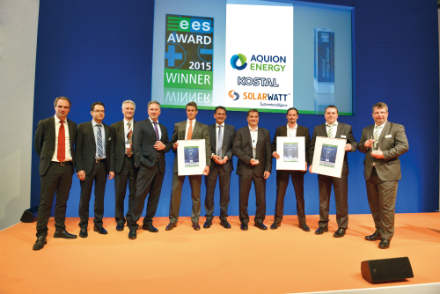 Zu den Gewinnern des ees AWARD 2015 zählten die Unternehmen Aquion Energy