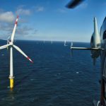 Die 40 Windkraftanlagen des Offshore-Windparks Borkum haben im ersten halben Jahr mehr als 450 Gigawattstunden Strom erzeugt.