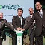 Startschuss: Die neue Gas- und Dampfturbinenanlage (GuD) der Stadtwerke Flensburg produziert ab jetzt Strom und Fernwärme.