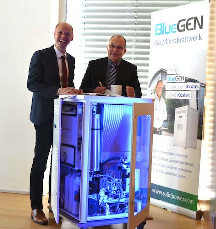 ASEW und SOLIDpower wollen die BlueGEN-Brennstoffzelle verstärkt bei kommunalen Energieversorgern positionieren.