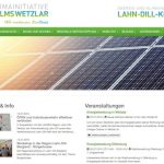 Der Lahn-Dill-Kreis und die Städte Wetzlar und Solms starten eine gemeinsame Internet-Seite zum Thema Energie und Klimaschutz.