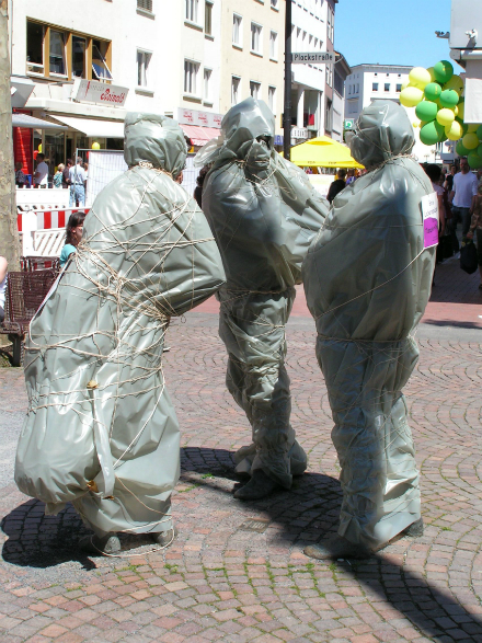 Künftig in der Gießener Innenstadt nicht nur schwätzen (Die drei Schwätzer