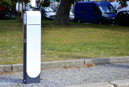 Eine weitere Ladesäule für die Elektromobilität im Landkreis Nordfriesland.