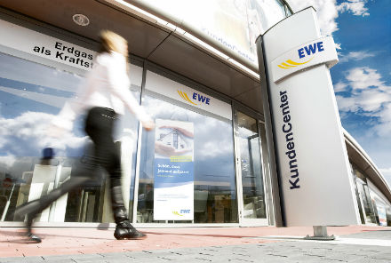 Kundencenter: EWE will zum führenden Energieunternehmen in Norddeutschland werden.