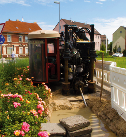 Glasfaserausbau in Luckenwalde: Weniger Beeinträchtigungen durch Pressbohrverfahren.