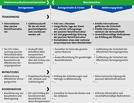 Schematische Darstellung des operativen Prüfverlaufs für Anfragen gemäß DigiNetzG.