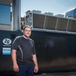 Andreas Schneider erzielt mit dem 2G Biogas-BHKW und nachgeschaltetem ORC-Modul ein Maximum an elektrischem Wirkungsgrad.