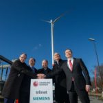 Erster Windpark im Hamburger Hafen wurde in Betrieb genommen.