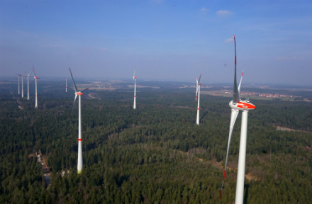 Der Windpark Ellwanger Berge ist einer der größten in Baden-Württemberg.