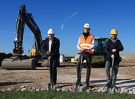 Spatenstich für den Windpark Luko in Sachsen-Anhalt.