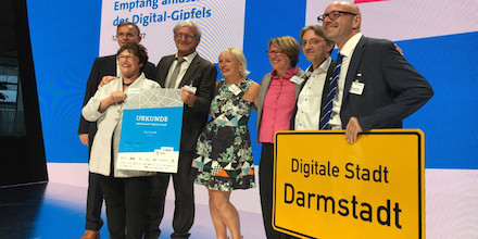 Darmstadt ist Sieger des Wettbewerbs Digitale Stadt.