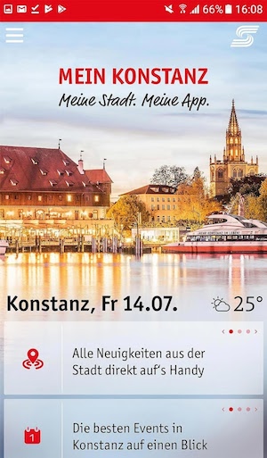 App „Mein Konstanz“: Praktischer Begleiter für die Hosentasche.