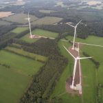 Drei Schwachwind-Anlagen vom Typ Vestas V126 bilden den Windpark Hasselbach.