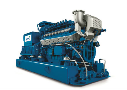 Das neue MWM TCG 3016 Aggregat von Caterpillar Energy Solutions.