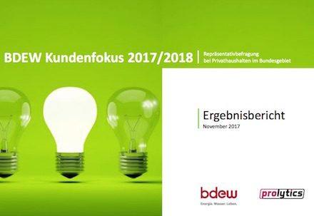 Laut einer Verbraucherumfrage im Auftrag des BDEW sind über 70 Prozent der Kunden mit ihrem Strom- oder Gaslieferanten sehr zufrieden.