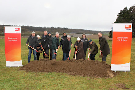 Spatenstich für den Solarpark Marnitz.