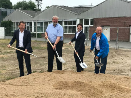 Spatenstich für den Bau des Zehn-MW-Batteriespeichers der Versorgungsbetriebe Bordesholm.