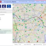 Berlin: Mit wenigen Klicks lassen sich im Online-Energieatlas unter anderem die Elektroladesäulen (grüne Punkte) anzeigen.