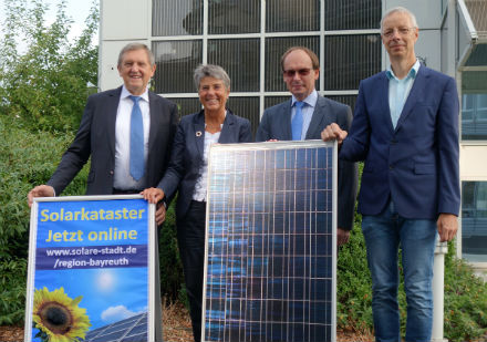 Der Startschuss für das Online-Solarpotenzialkataster der Region Bayreuth ist gefallen.