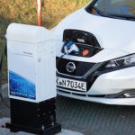 In Hagen erbringt ein Elektroauto vom Typ Nissan Leaf Primärregelleistung.